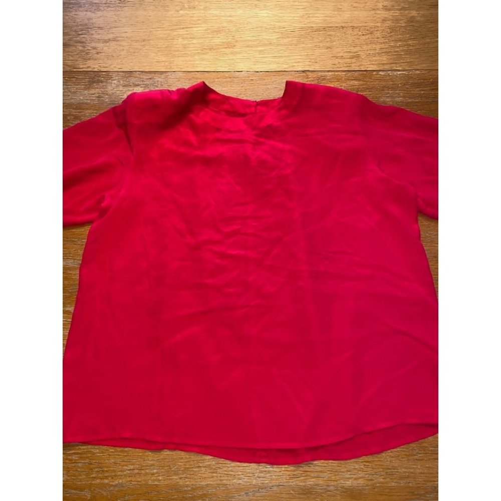 No Brand Pink Silk Blouse-L